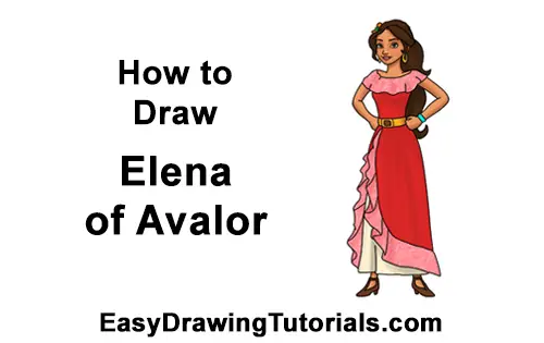 How to Draw Princess Elena of Avalor Full Body