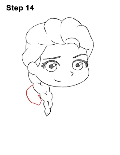 Draw Mini Chibi Cute Little Elsa Frozen 14