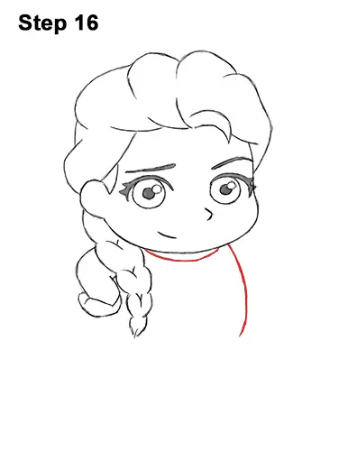 Draw Mini Chibi Cute Little Elsa Frozen 16
