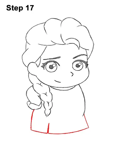 Draw Mini Chibi Cute Little Elsa Frozen 17