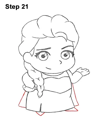 Draw Mini Chibi Cute Little Elsa Frozen 21