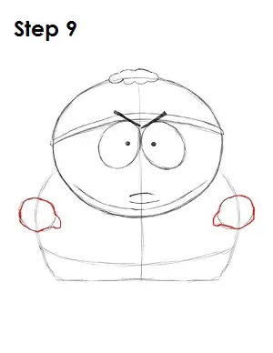 Draw Eric Cartman Step 9
