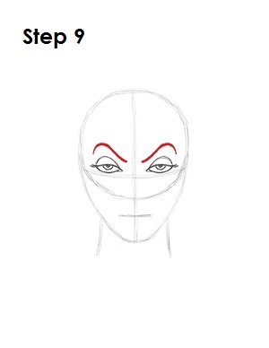 How to Draw Evil Queen Step 9