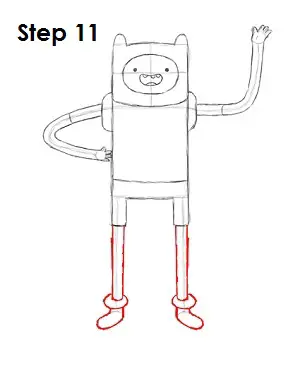 How to Draw Finn Step 11