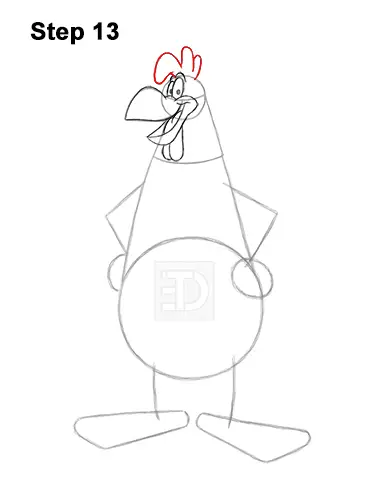 How to Draw Foghorn Leghorn Looney Tunes Merrie Melodies 13