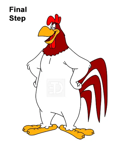 How to Draw Foghorn Leghorn Looney Tunes Merrie Melodies