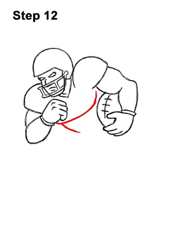 How to Draw Cartoon Football Player 12