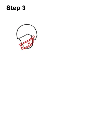 How to Draw Cartoon Football Player 3
