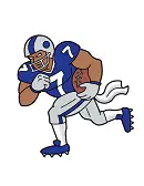 How to Draw Football Player Running