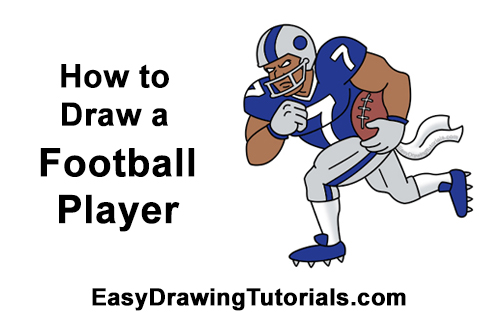 How To Draw A Football Player Video Step By Step Pictures