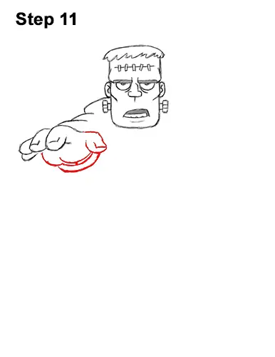 How to Draw Cartoon Frankenstein Monster Halloween 11