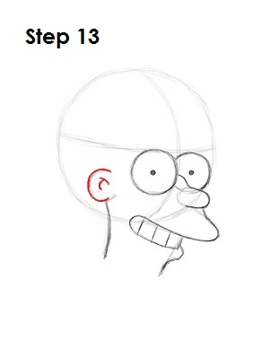 How to Draw Fry Step 13