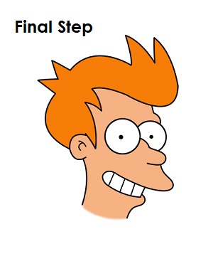 How to Draw Fry Step 18