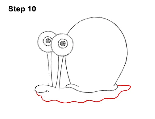 How to Draw Gary the Snail Spongebob Squarepants 10