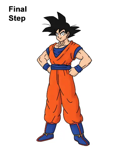 How to Draw Goku Full Body Dragon Ball Z