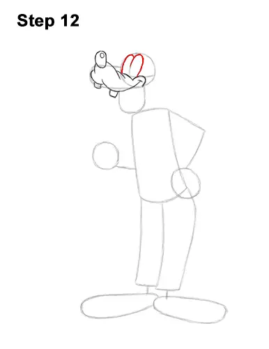 How to Draw Goofy Disney Full Body 12