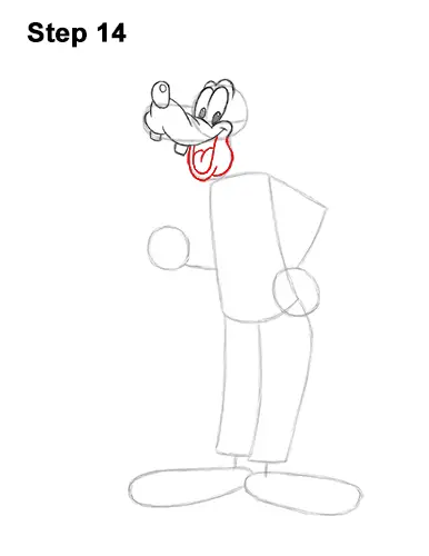 How to Draw Goofy Disney Full Body 14