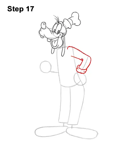How to Draw Goofy Disney Full Body 17