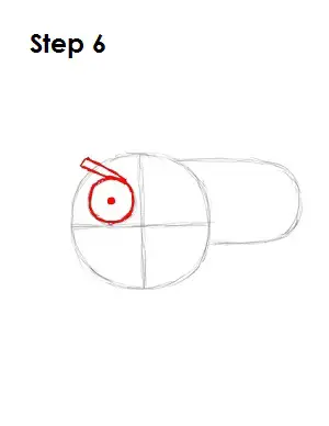 Draw Green Angry Bird Step 6