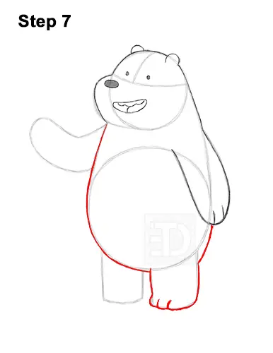 How to Draw Grizz Grizzly We Bare Bears 7