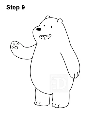 How to Draw Grizz Grizzly We Bare Bears 9