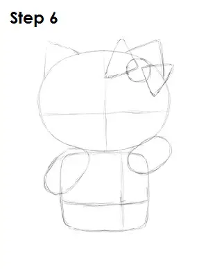 Draw Hello Kitty Step 6
