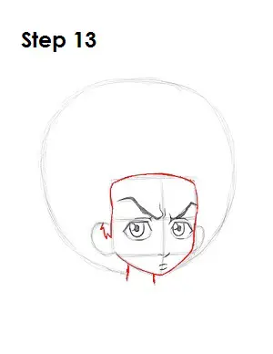 How to Draw Huey Boondocks Step 13