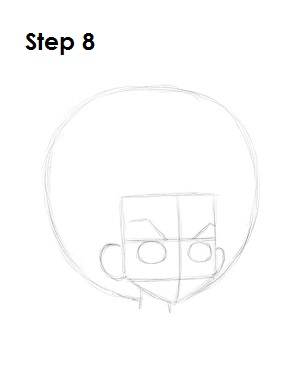 How to Draw Huey Boondocks Step 8