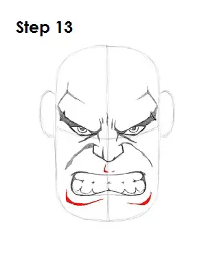 Draw the Hulk Step 13