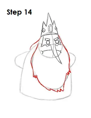 Draw Ice King Step 14