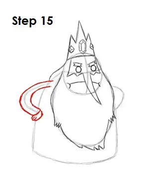 Draw Ice King Step 15