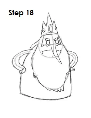 Draw Ice King Step 18