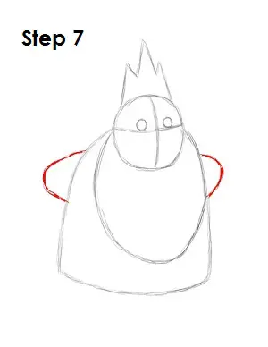 Draw Ice King Step 7