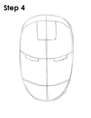 How to Draw Iron Man Step 4