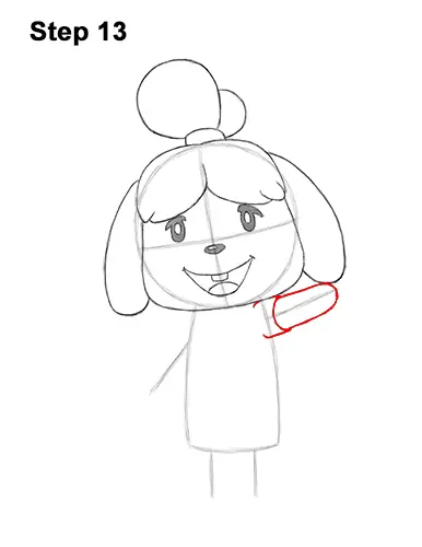 How to Draw Isabelle Animal Crossing Nintendo 13