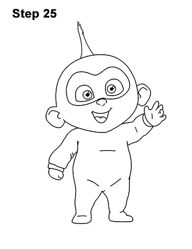 How to Draw Jack Jack Cute Baby Incredibles 25