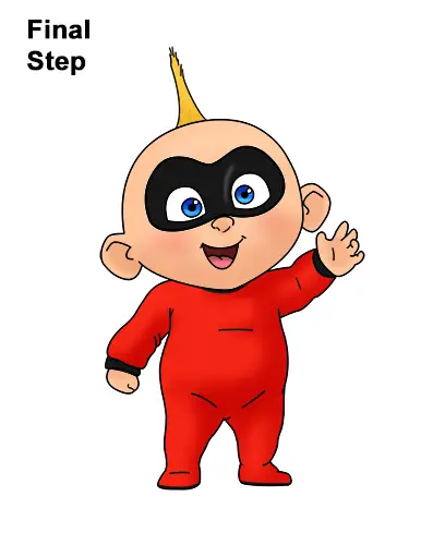 How to Draw Jack Jack Cute Baby Incredibles