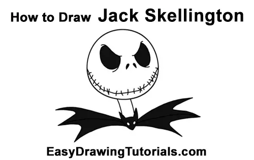 How to Draw Jack Skellington Nightmare Before Christmas Disney title=