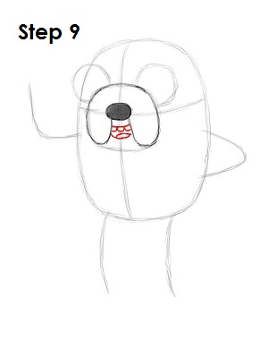 Draw Jake Adventure Time Step 9