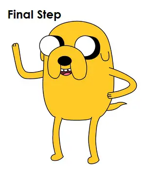 Draw Jake Adventure Time Final Step