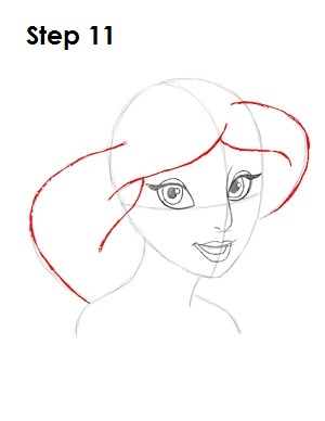 How to Draw Jasmine Step 11