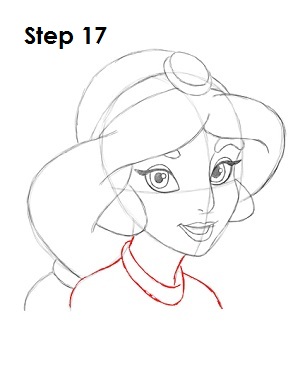 How to Draw Jasmine (Aladdin) VIDEO & Step-by-Step Pictures