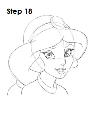 How to Draw Jasmine Step 18