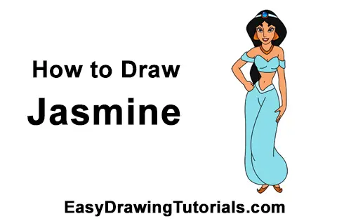 How to Draw Jasmine Full Body Aladdin