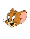 How to Draw Jerry Head from Tom and Jerry