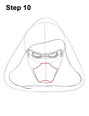 Draw Kylo Ren Star Wars 10