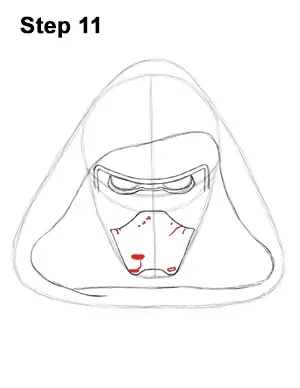 Draw Kylo Ren Star Wars 11