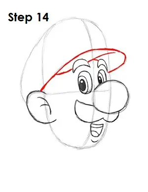 How to Draw Luigi Step 14