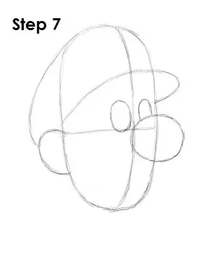 How to Draw Luigi Step 7