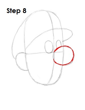 How to Draw Luigi Step 8